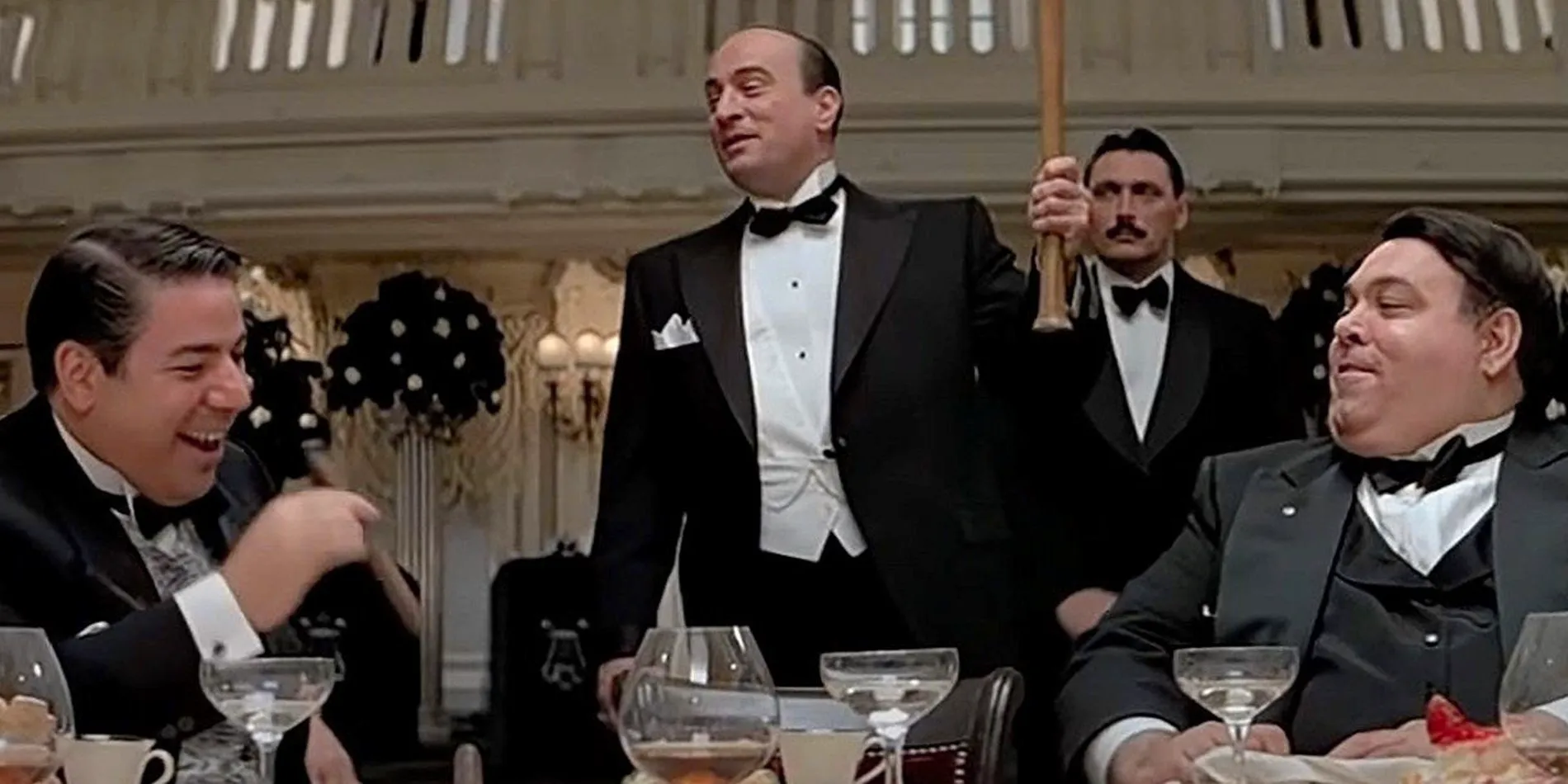 Robert De Niro holding a baseball bat in The Untouchables Image