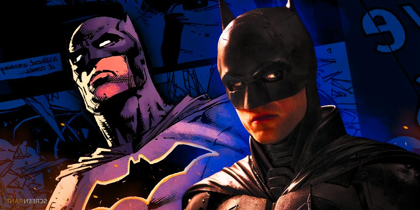 Robert Pattinson's Batman in The Batman and the Dark Knight in DC Comics Image