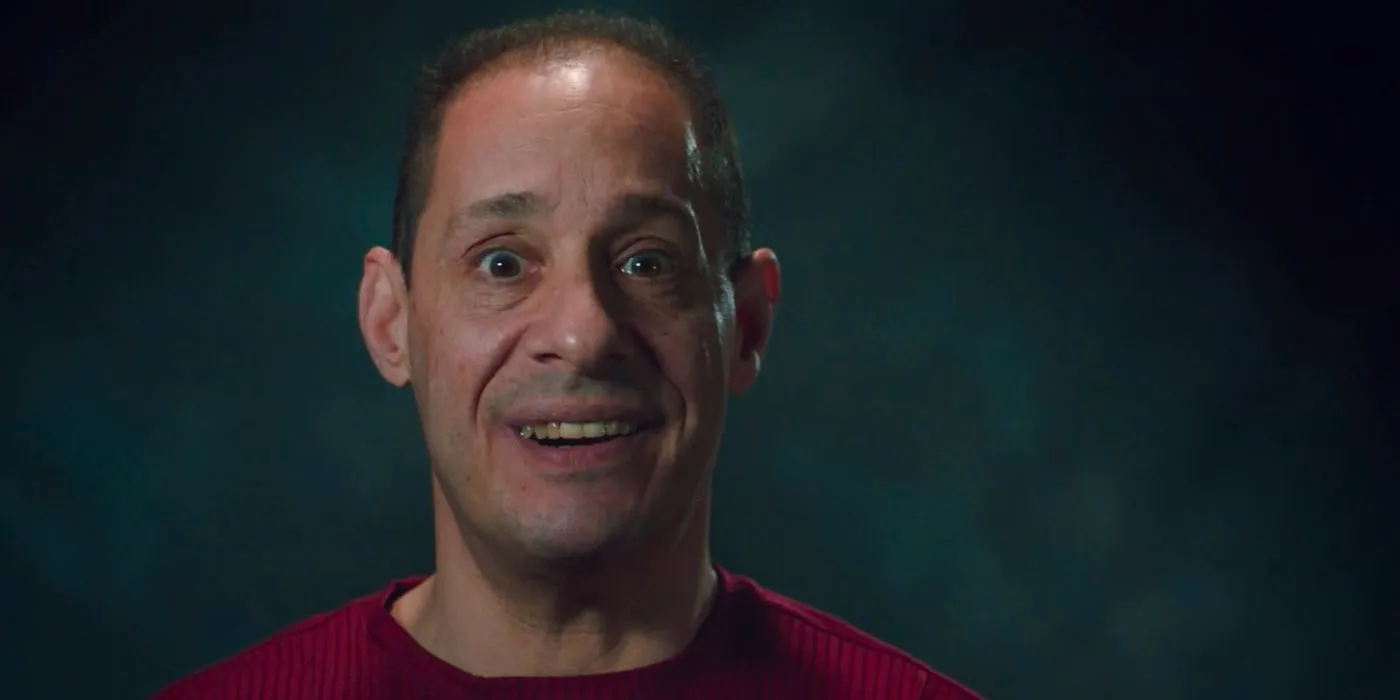 Robert Shafran talking to the camera in Three Identical Strangers Image