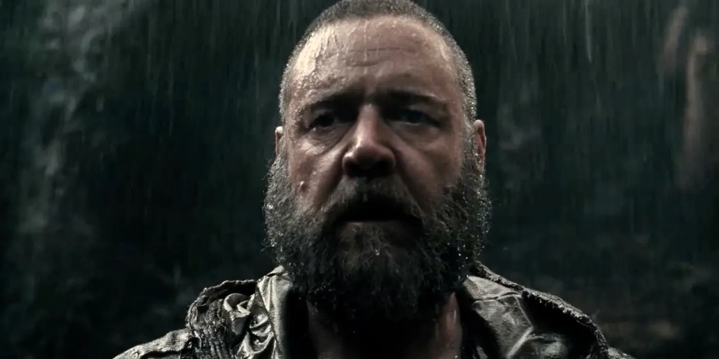 Russell Crowe as Noah looks despondent in Noah. Image