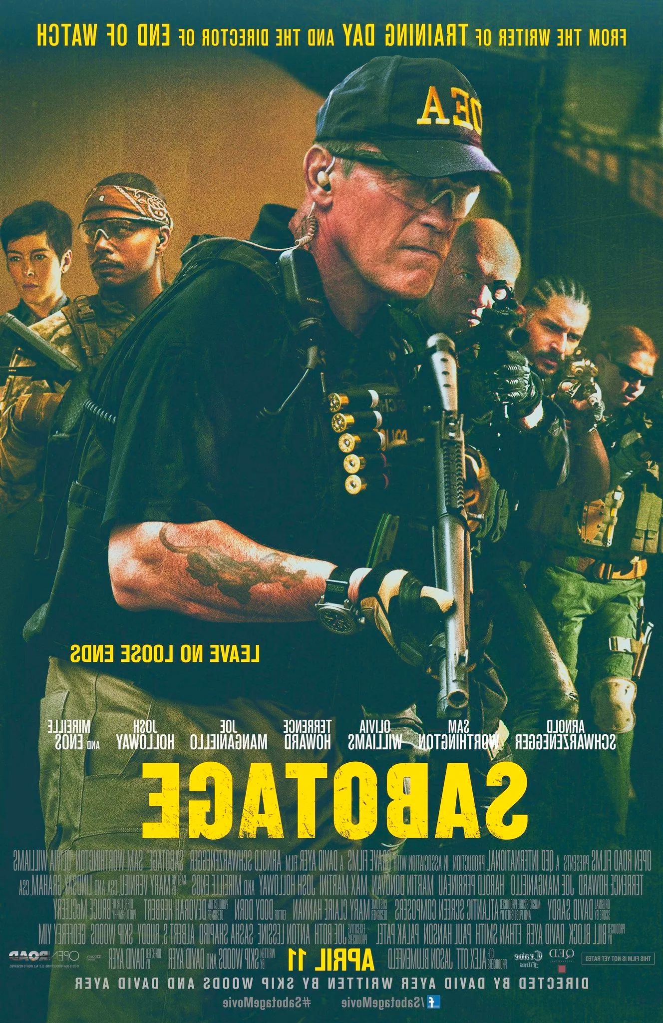 Sabotage 2014 Film Poster Image