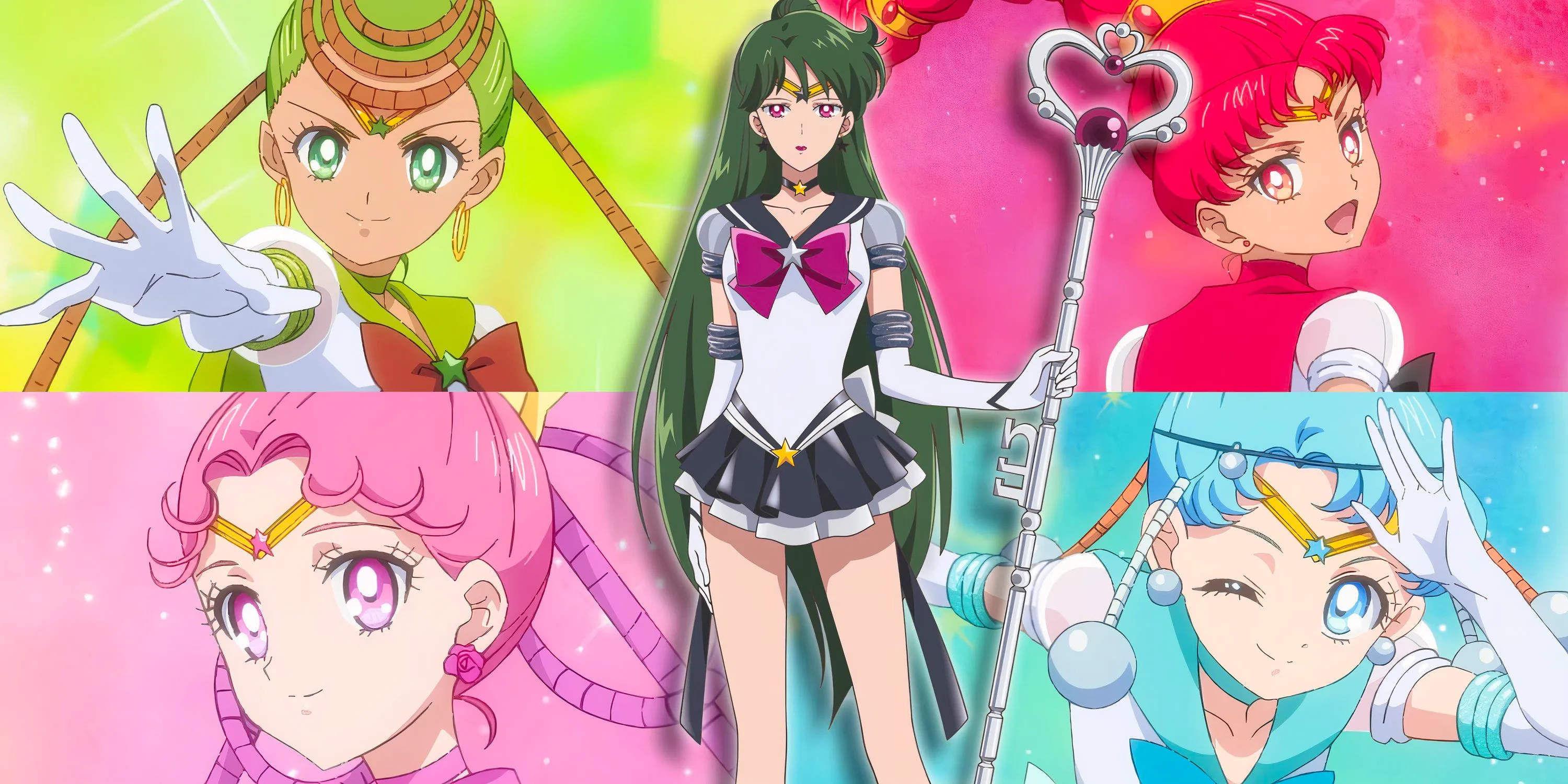 Sailor Pluto and the Sailor Quartet Image