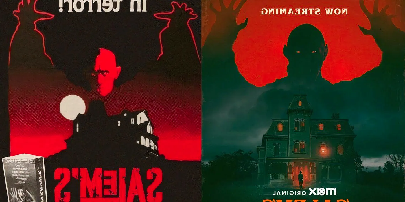 Salem's Lot 1979 and 2024 posters side by side Image