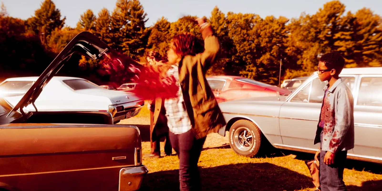 Salem's Lot Cody shot at the drive-in Image