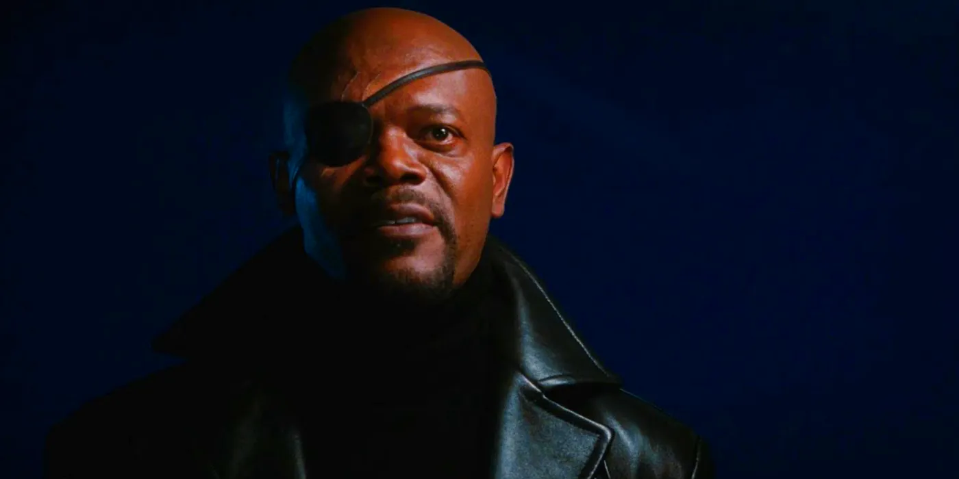 Samuel L. Jackson as Nick Fury in Iron Man post-credits scene Image