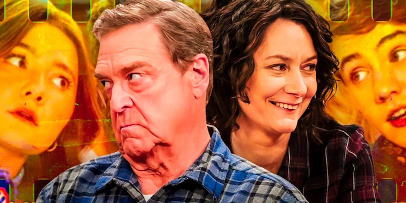 Sara Gilbert's Darlene and John Goodman's Dan in The Conners Image