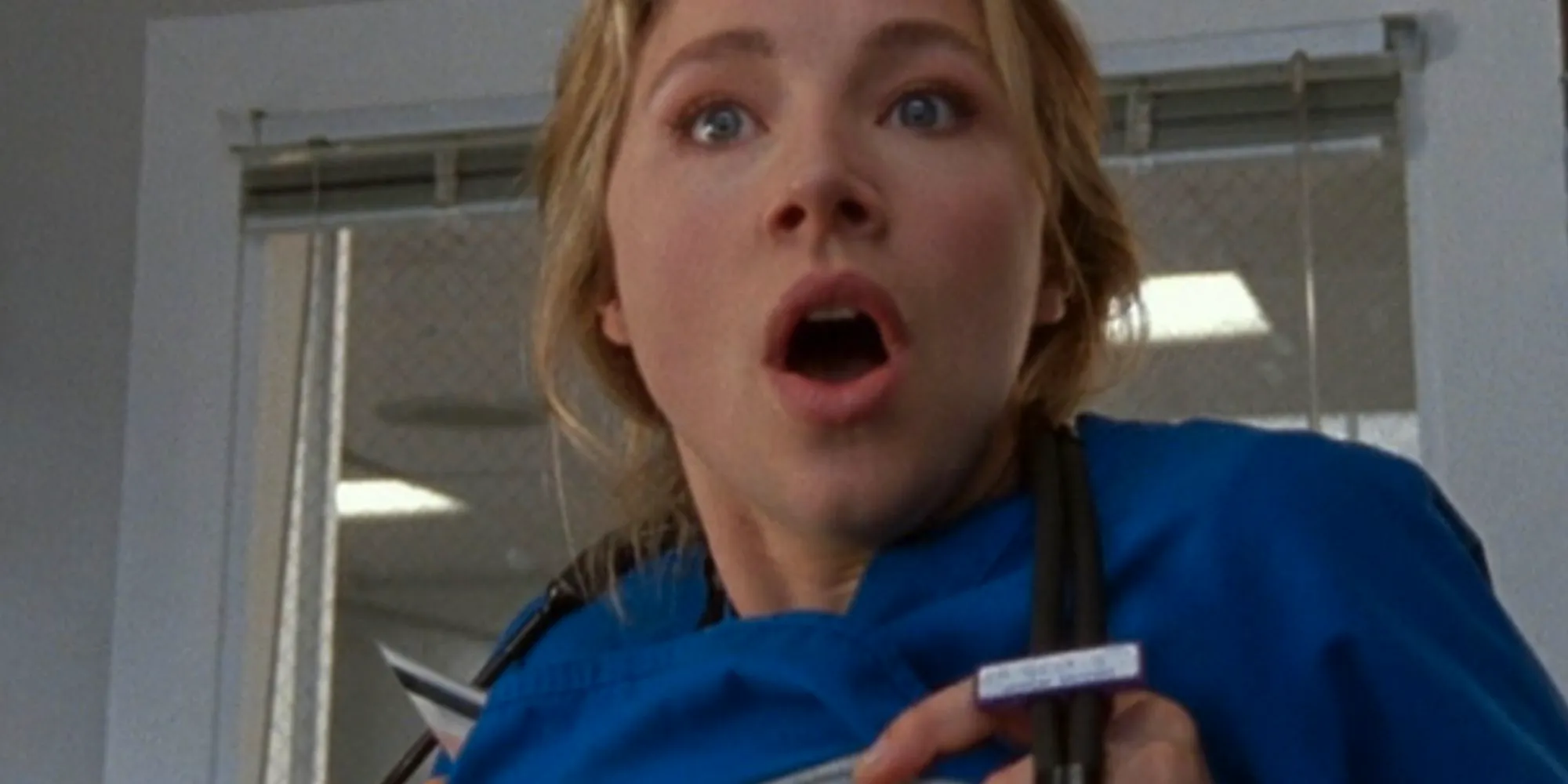 Sarah Chalke looking shocked as Elliot Reid in Scrubs Image