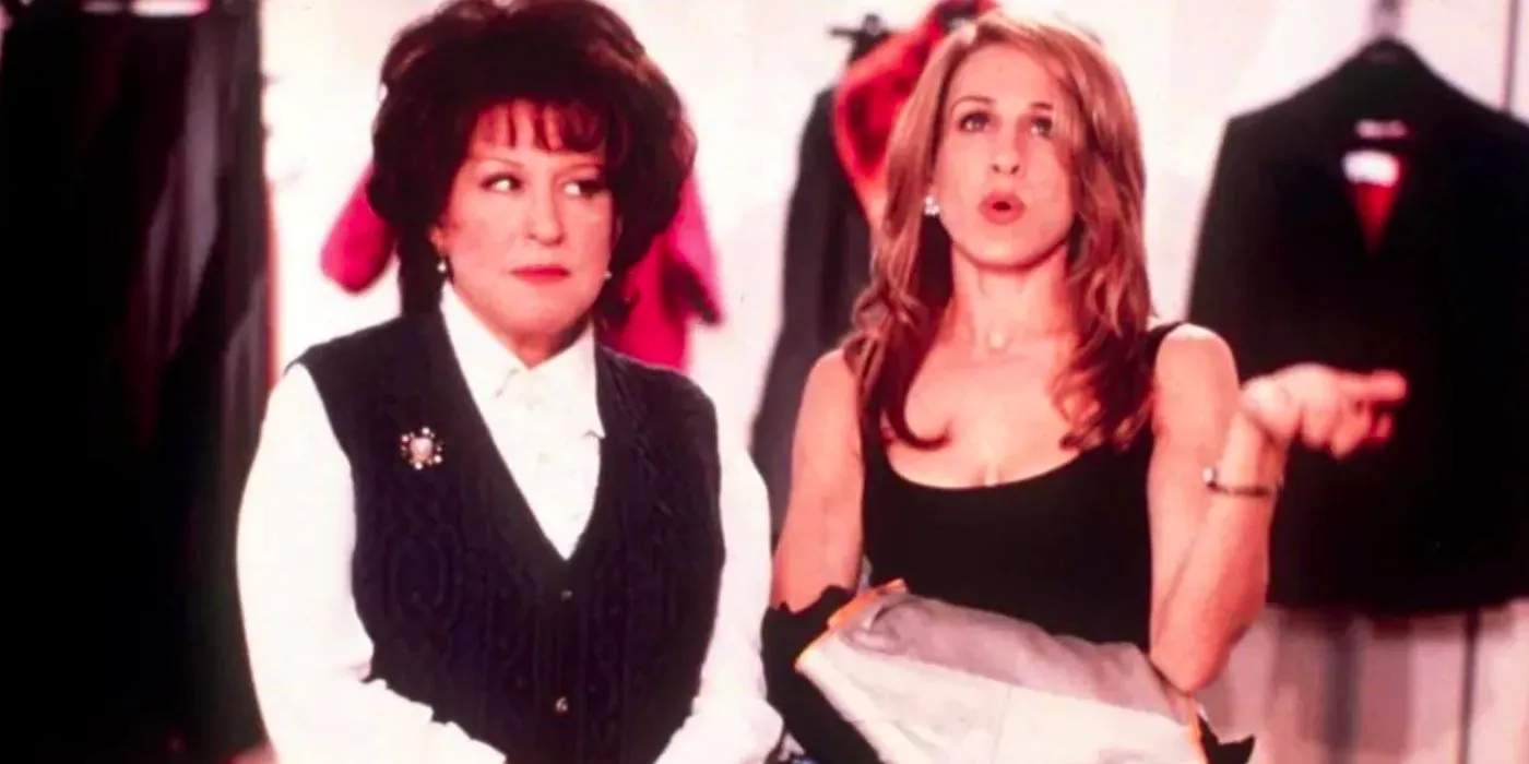 Sarah Jessica Parker and Bettle Midler in a store in First Wives Club Image