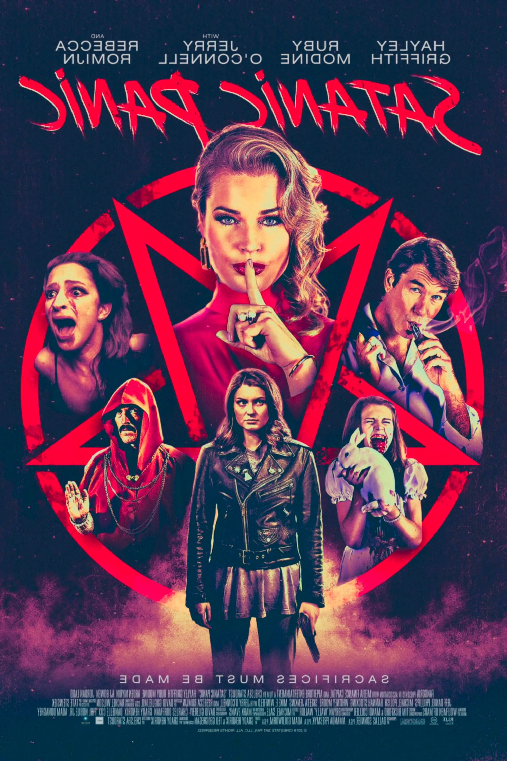 Satanic Panic (2019) - Poster - Hayley Griffith, Ruby Modine, Jerry O'Connell & Rebecca Romijn Image