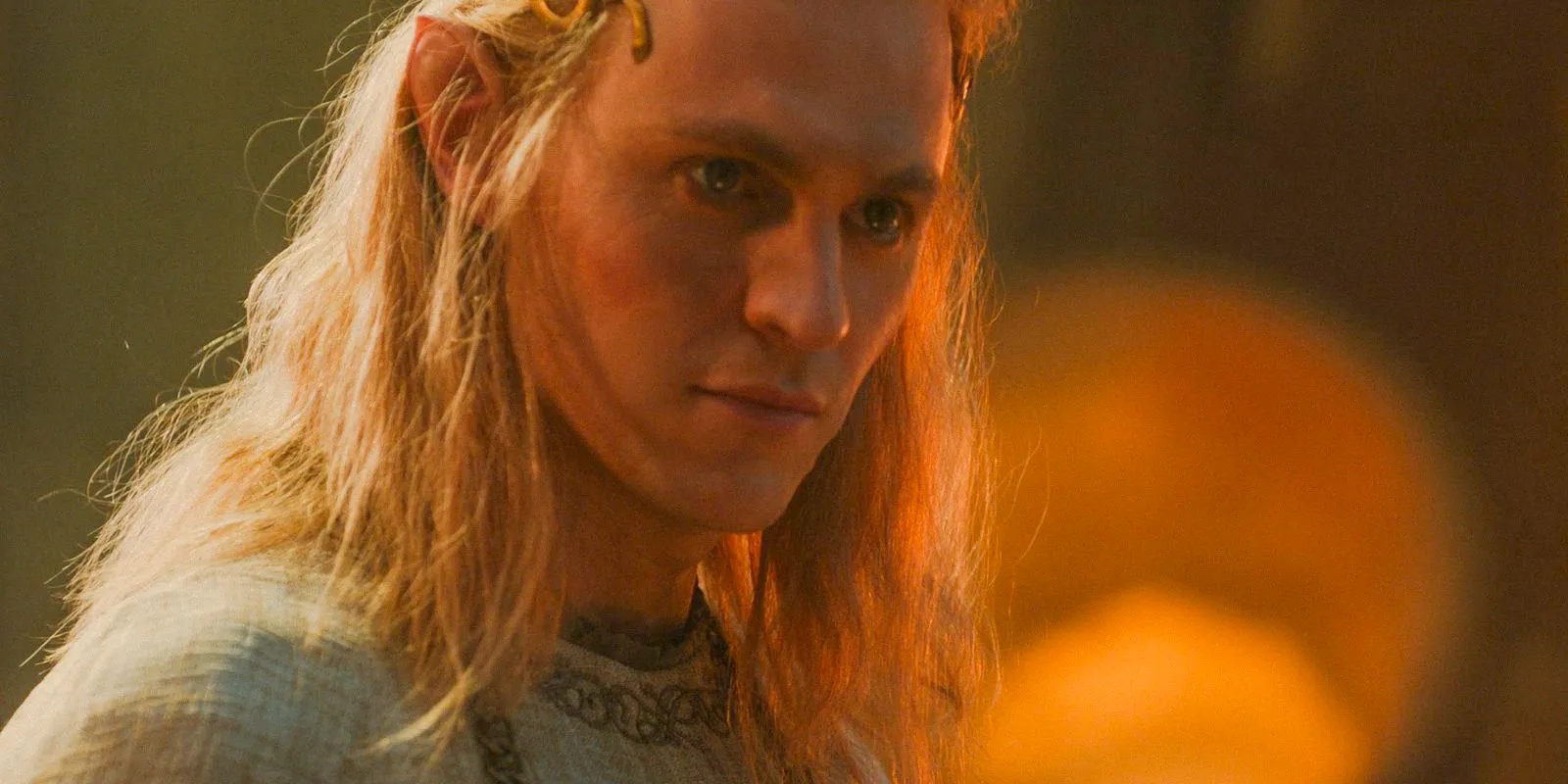 Sauron (Charlie Vickers) looking evil in The Lord of the Rings: The Rings of Power Season 2 Episode 5 Image