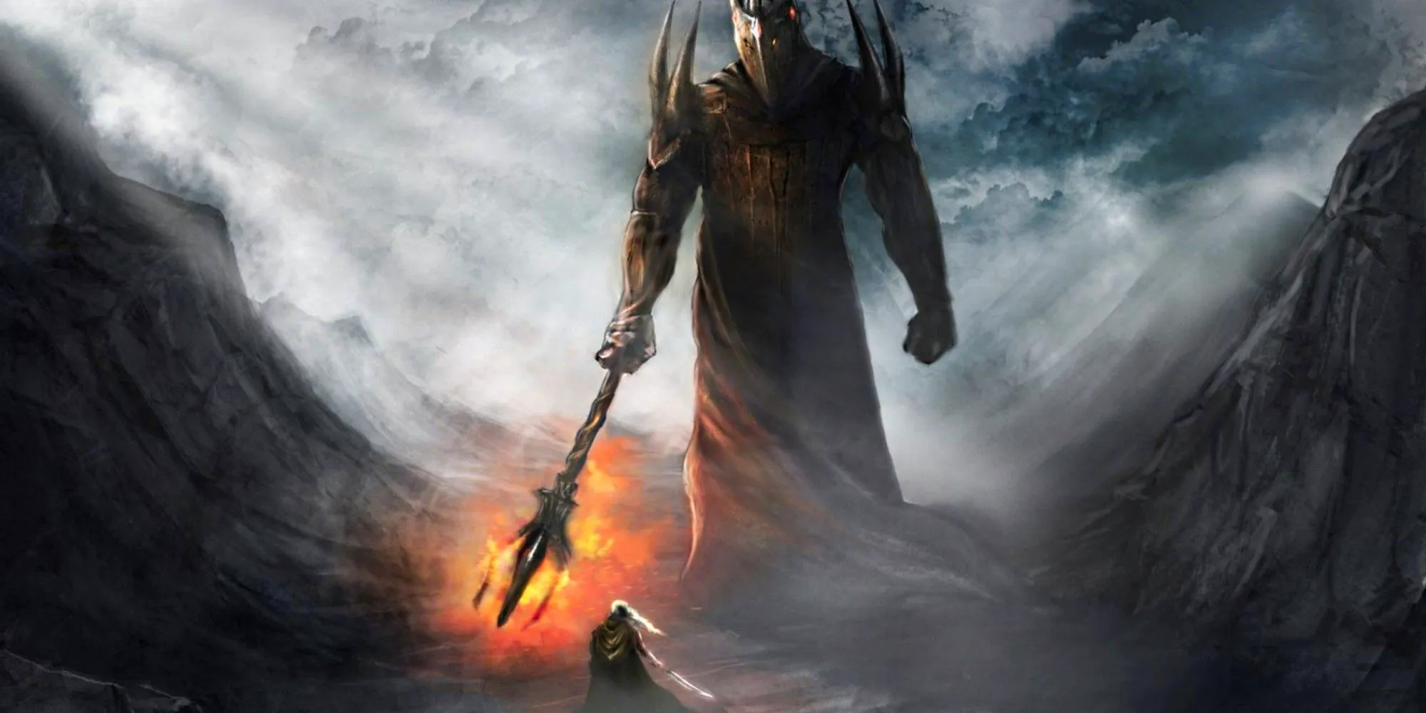 Sauron Mairon and Morgoth Melkon in Tolkien Lord of the Rings (1) Image