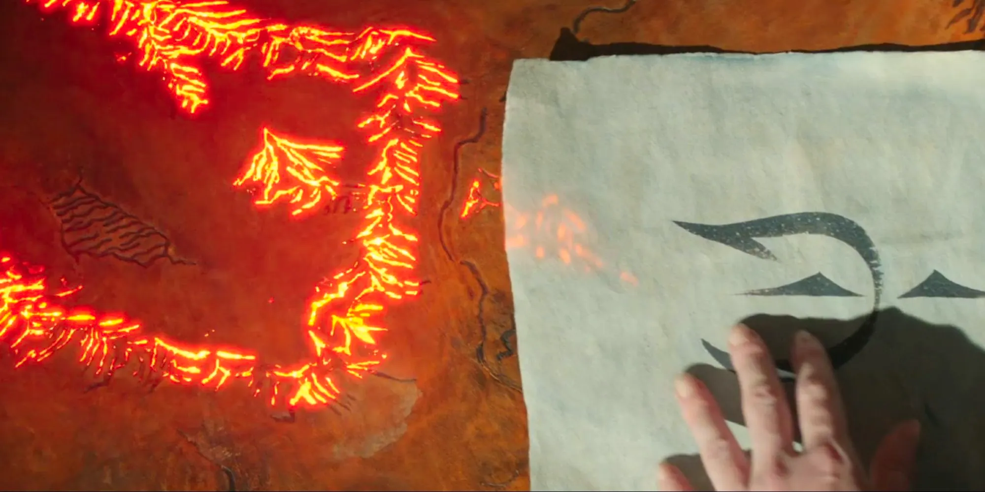 Sauron's Sigil and Map of the Southlands in The Rings of Power Image