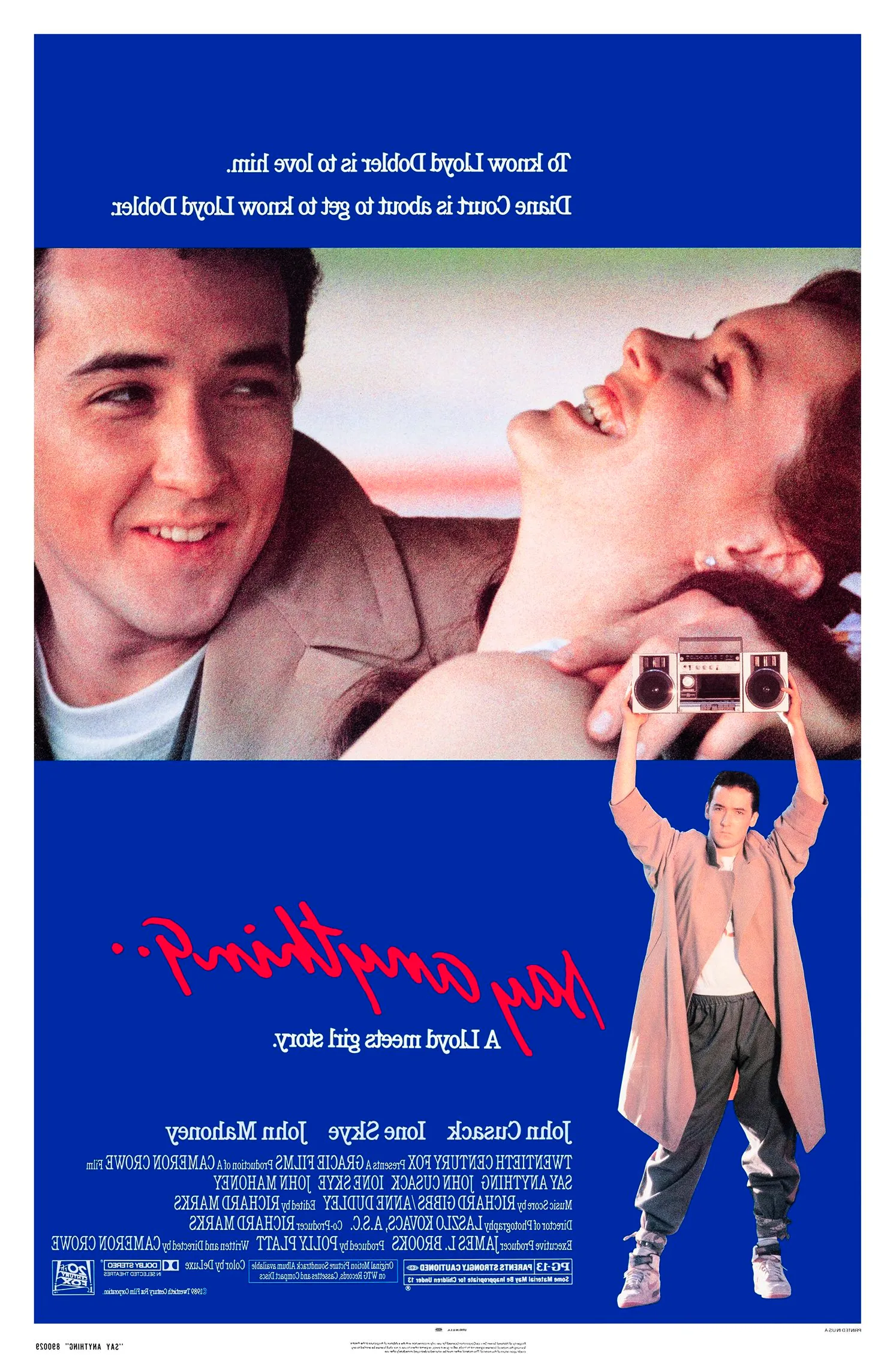 Say Anything 1989 Film Poster Image