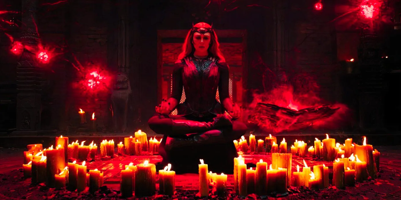 Scarlet Witch dream-walking with the Darkhold in Doctor Strange in the Multiverse of Madness Image