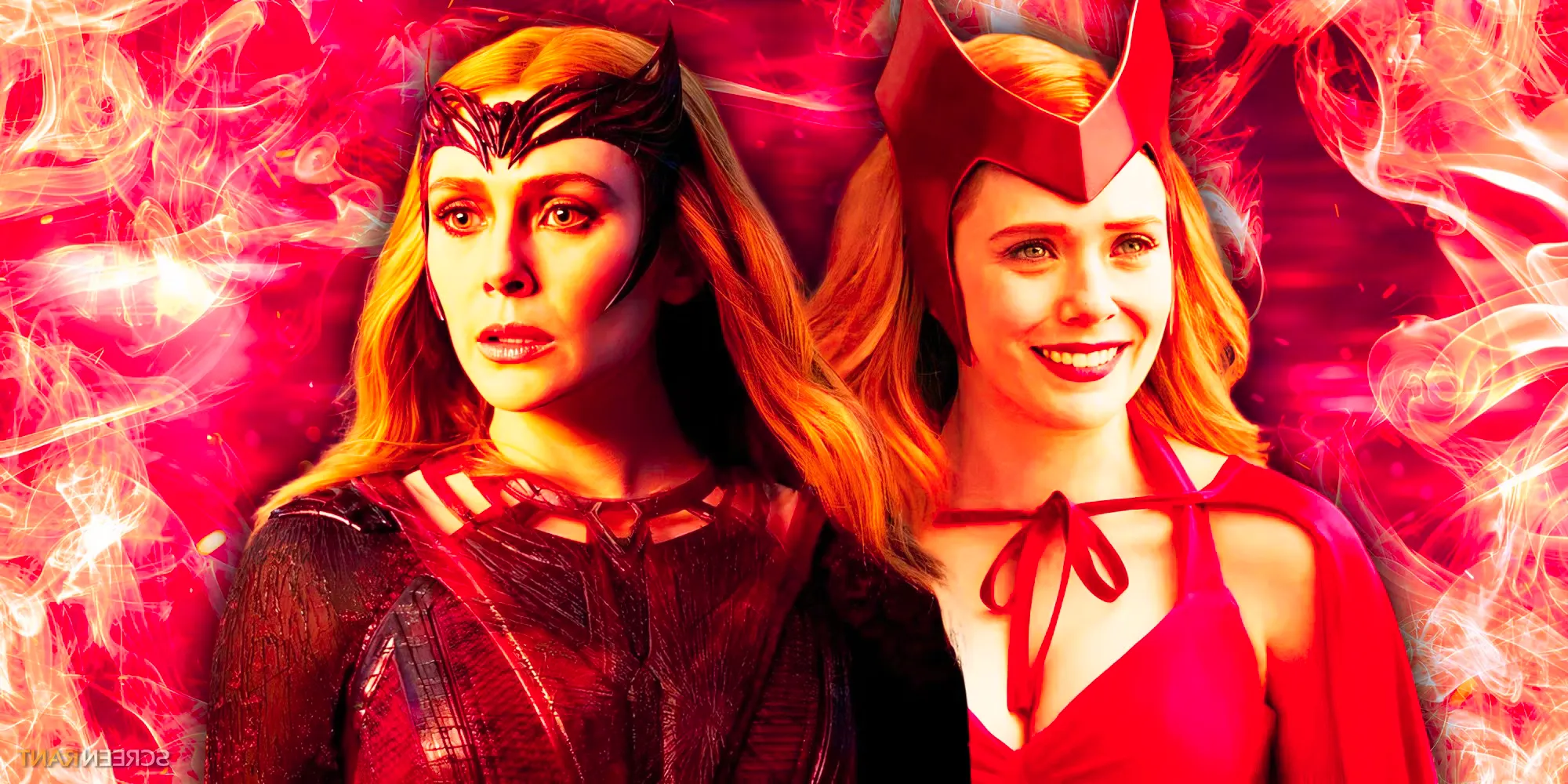 Scarlet Witch from WandaVision and from Doctor Strange in the Multiverse of Madness Image