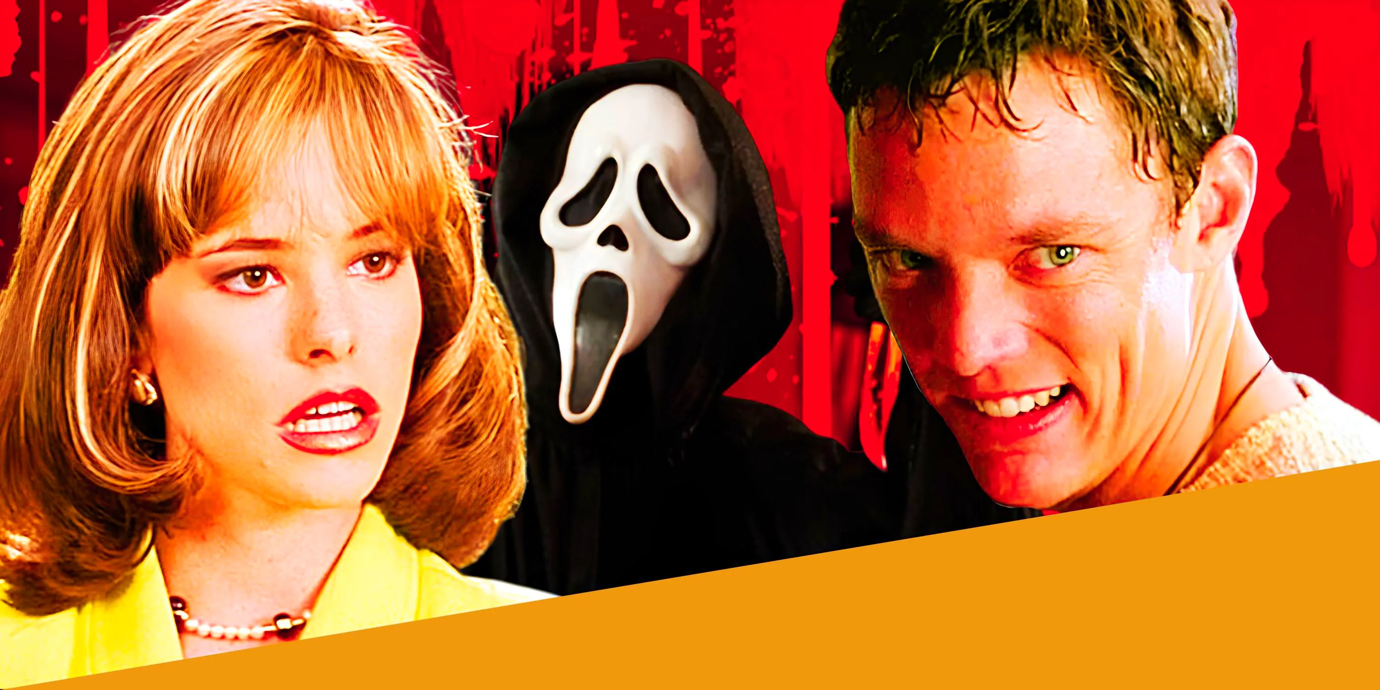 Scream Legacy Characters Next to Ghostface Image