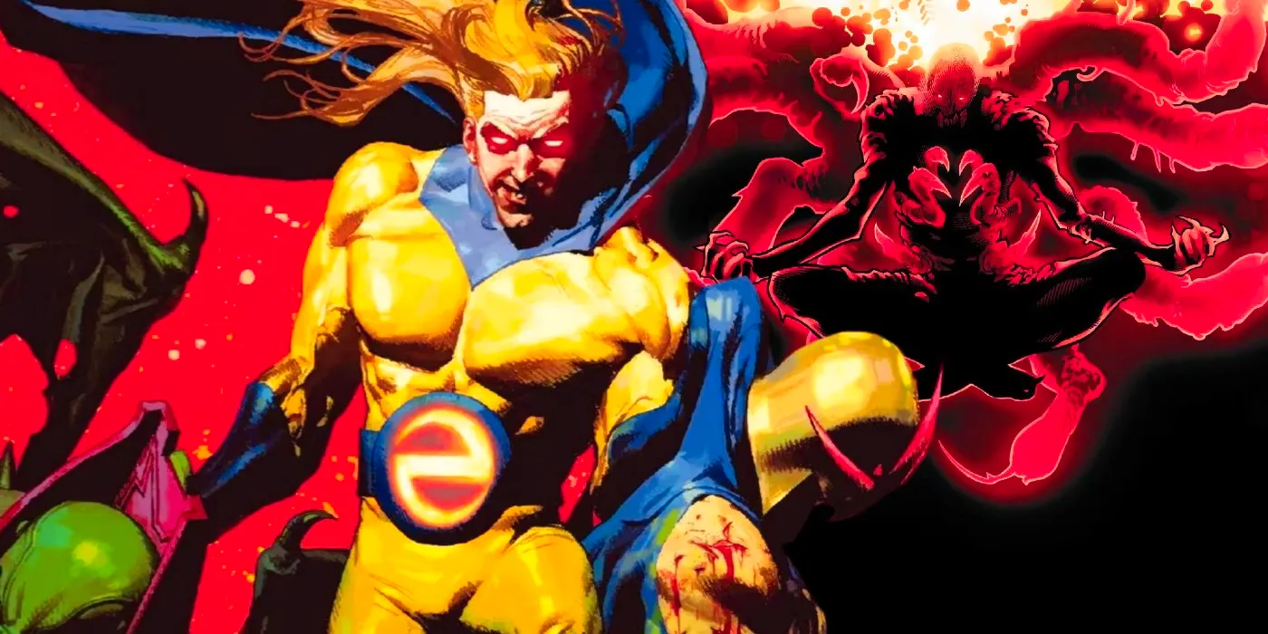 Sentry looking evil with The Void in the background Marvel Comics Image