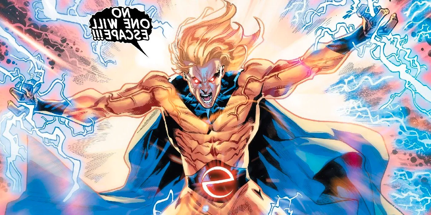 Sentry tearing a hole in reality in Marvel Comics Image