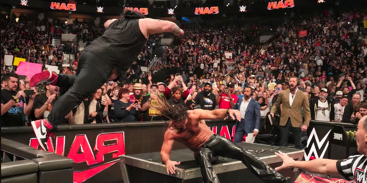 Seth Rollins and Bronson Reed Brawl Raw Oct 21st Image