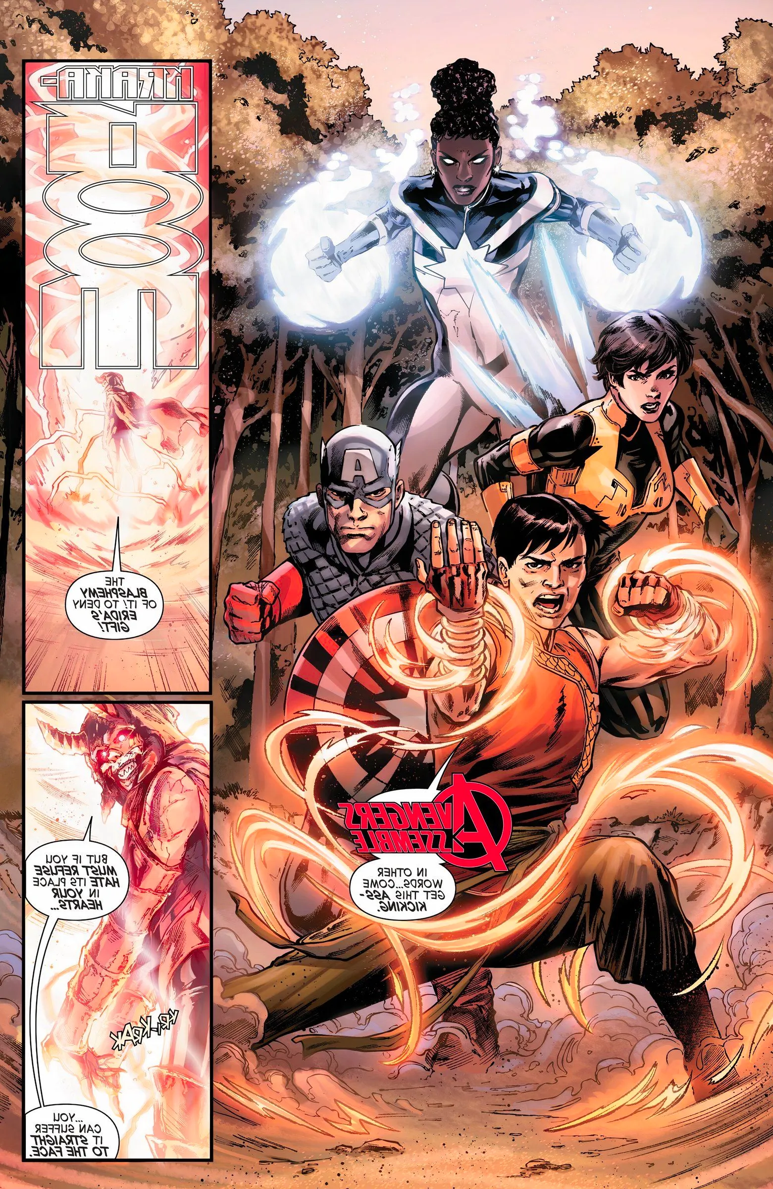 Shang-Chi leads the Avengers into battle Image