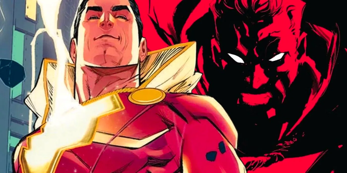 shazam looking both heroic and evil Image