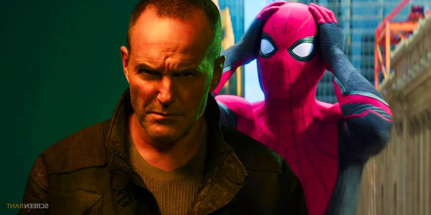 Shocked Spider-Man next to Clark Gregg's Phil Coulson from Agents of SHIELD Image