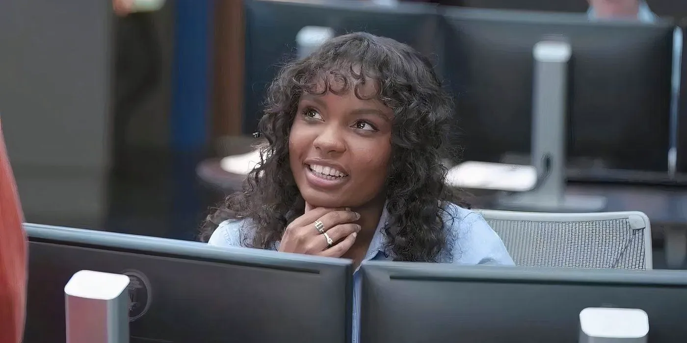 Sierra McClain as Grace at the call center in 9-1-1 Lone Star Image