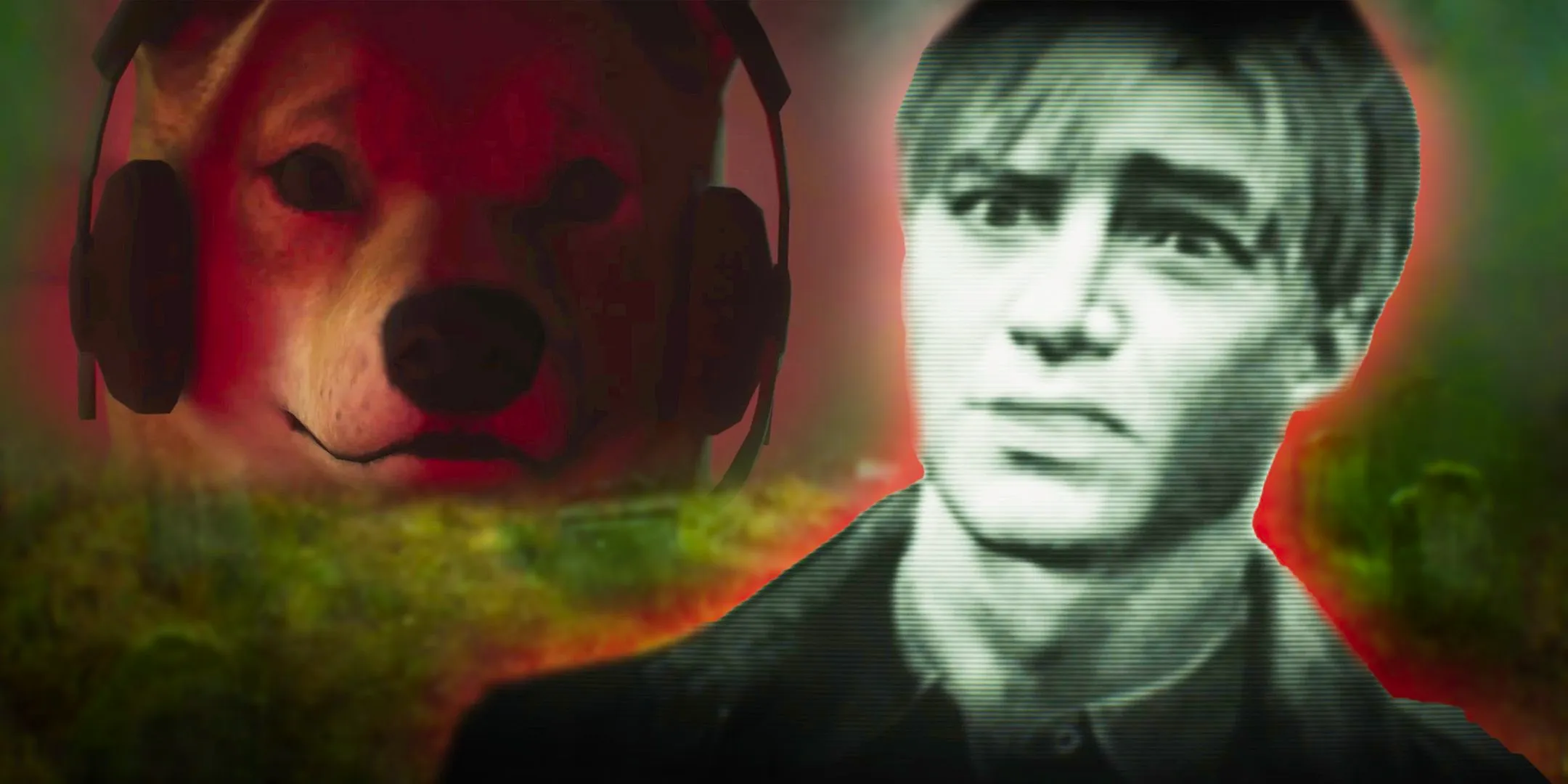 Silent Hill 2 Joke Ending Thumbnail, TV james and a Shiba Inu. Image