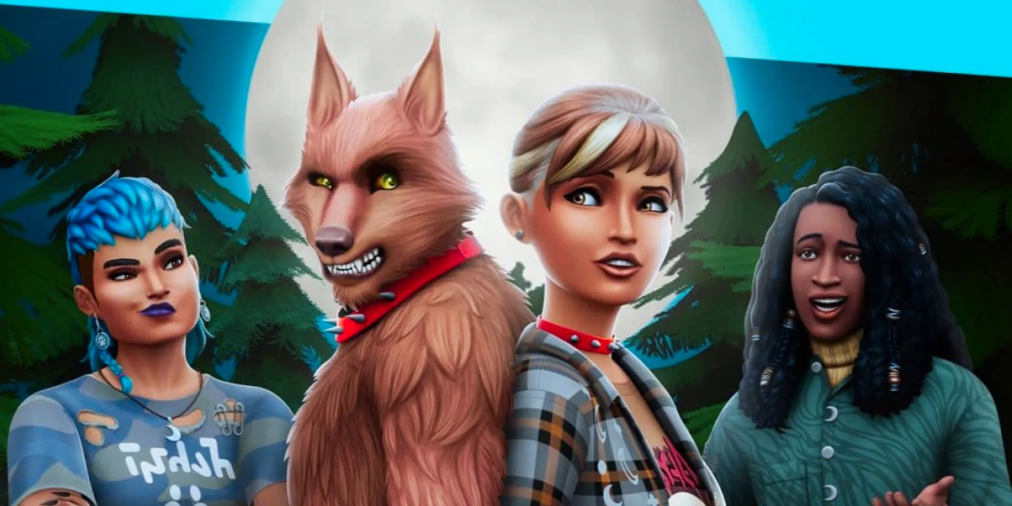 Sims 4 Werewolf DLC Full Moon Image