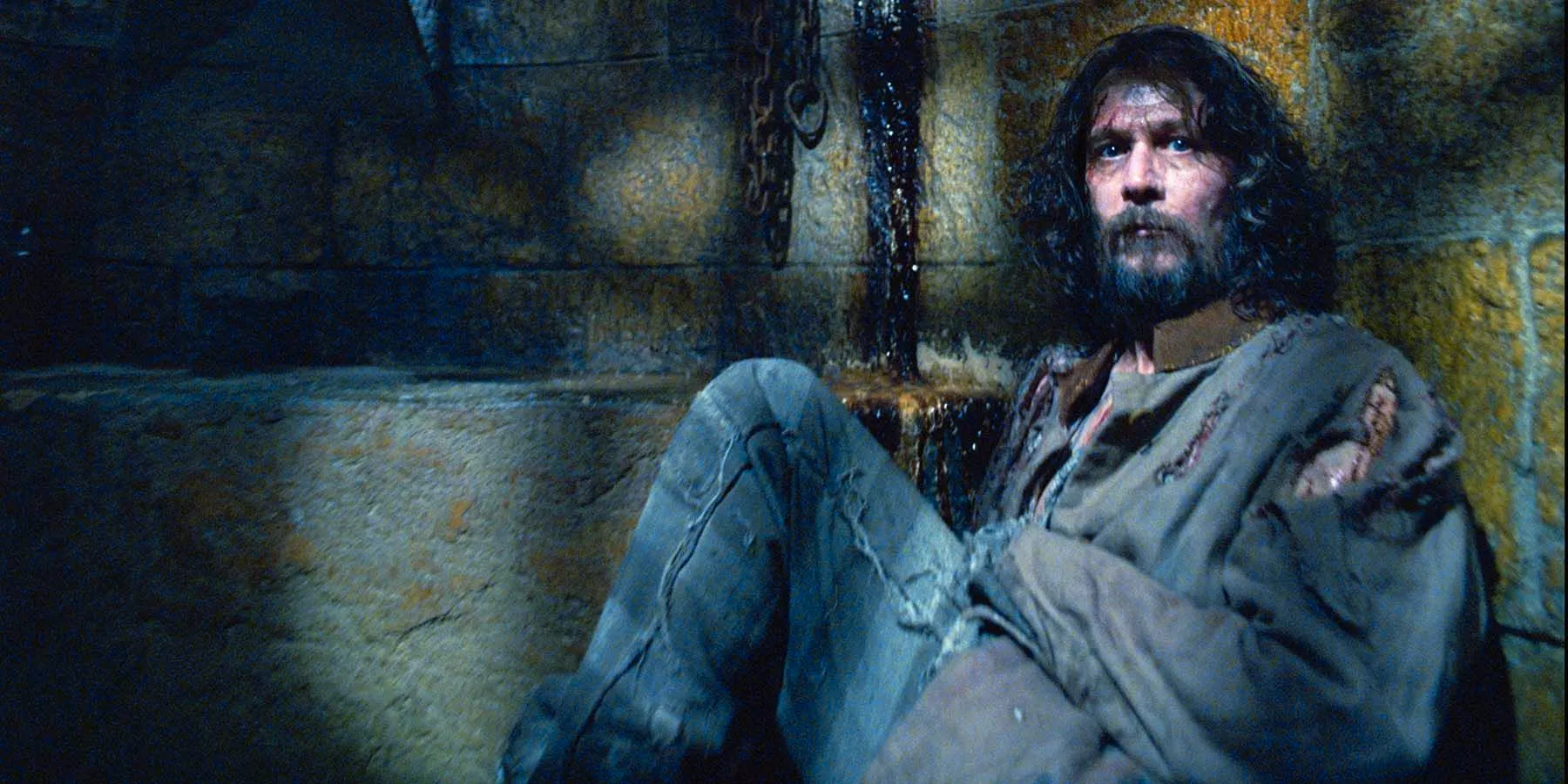 Sirius Black in a cell in Harry Potter Image