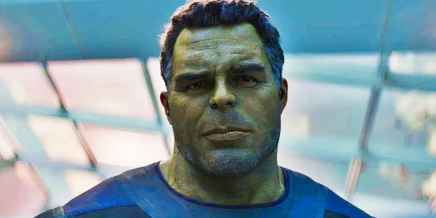 Smart Hulk about to use the Infinity Gauntlet in Avengers Endgame Image