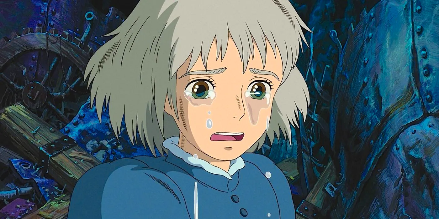 Sophie crying from Howl's Moving Castle Image