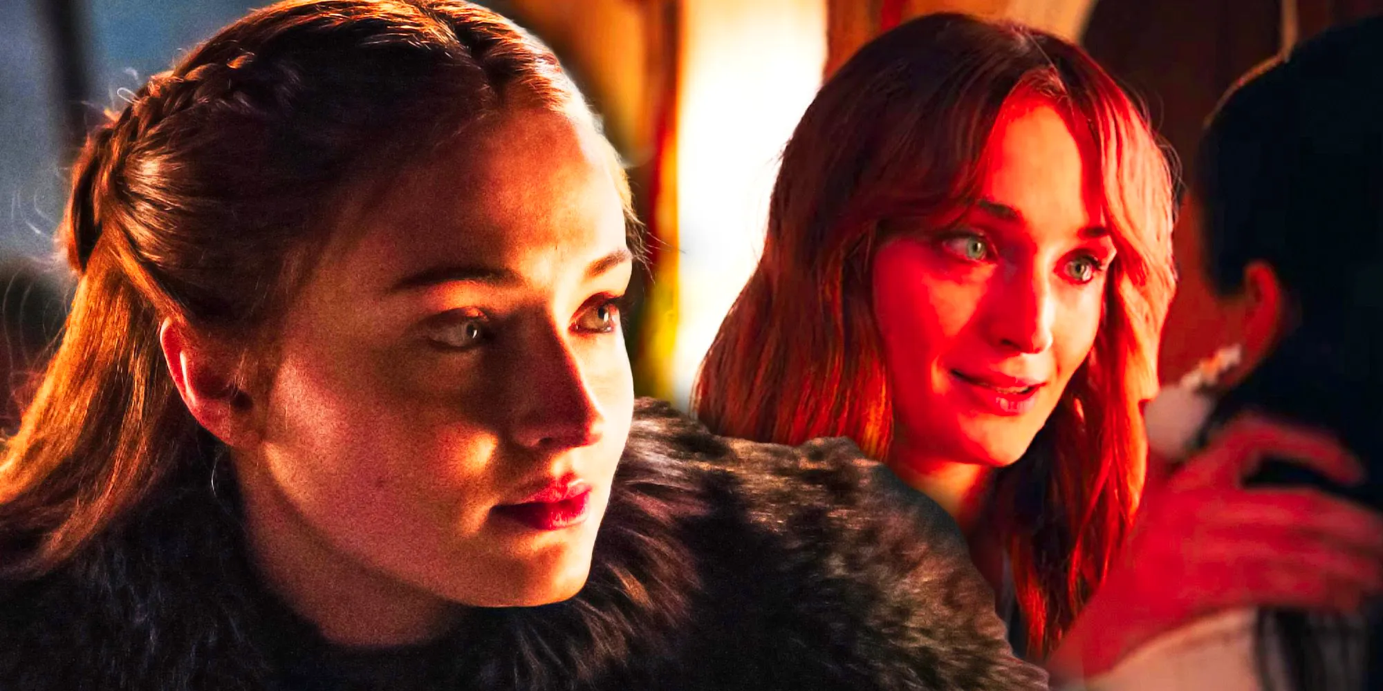 Sophie Turner in Do Revenge and Game of Thrones. Image