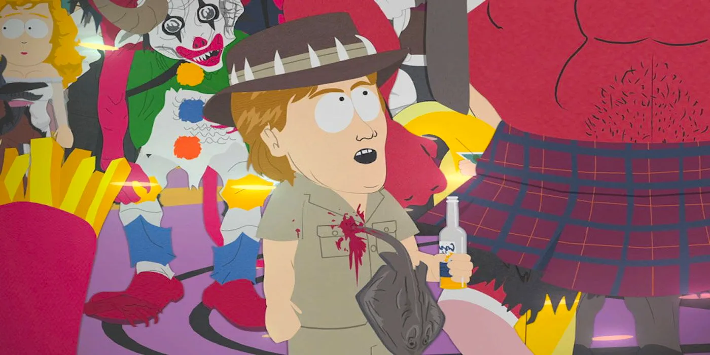 South Park Steve Irwin at Satan's Party Image