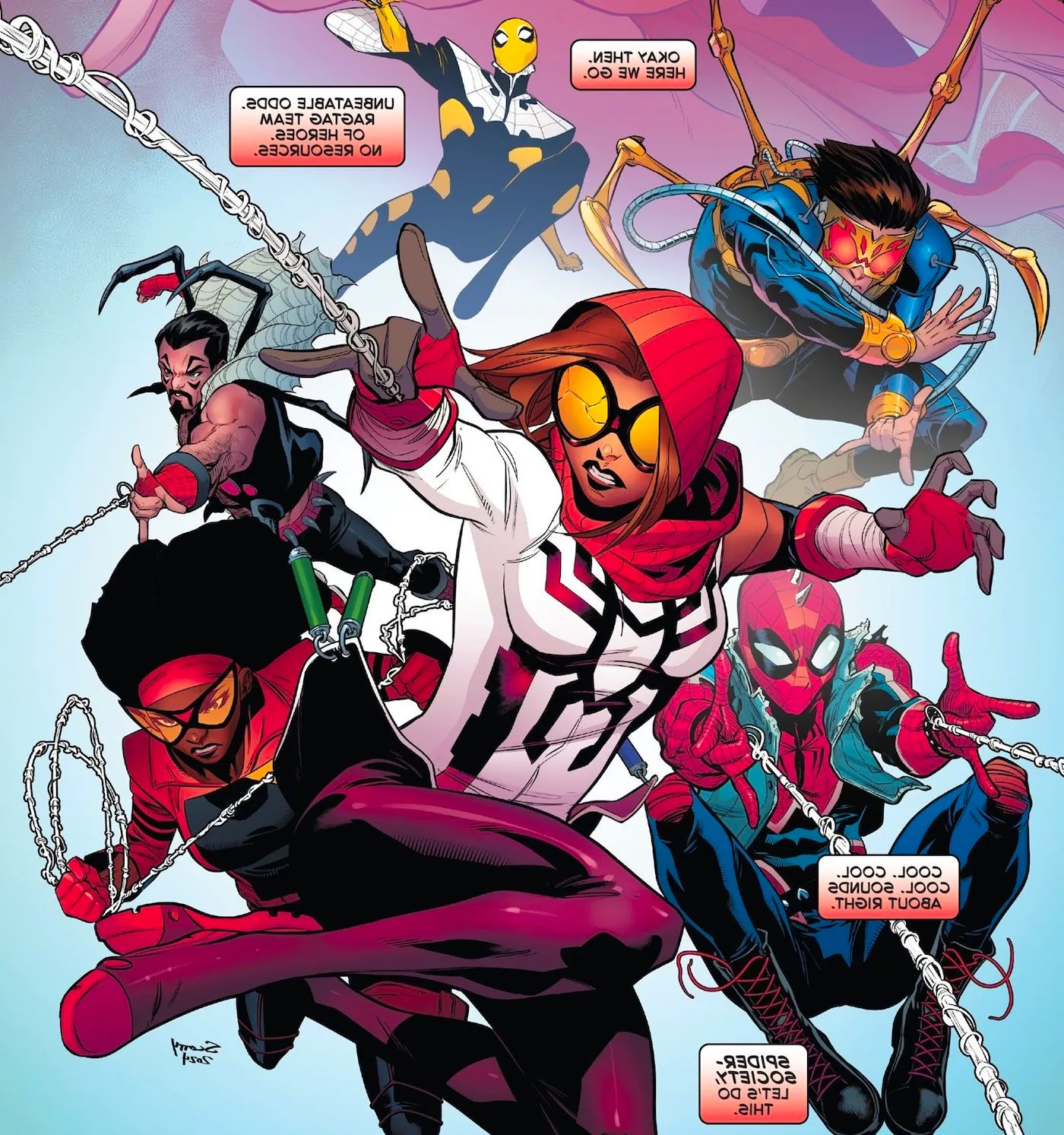 Spider-Girl leads the new Spider-Society team Image