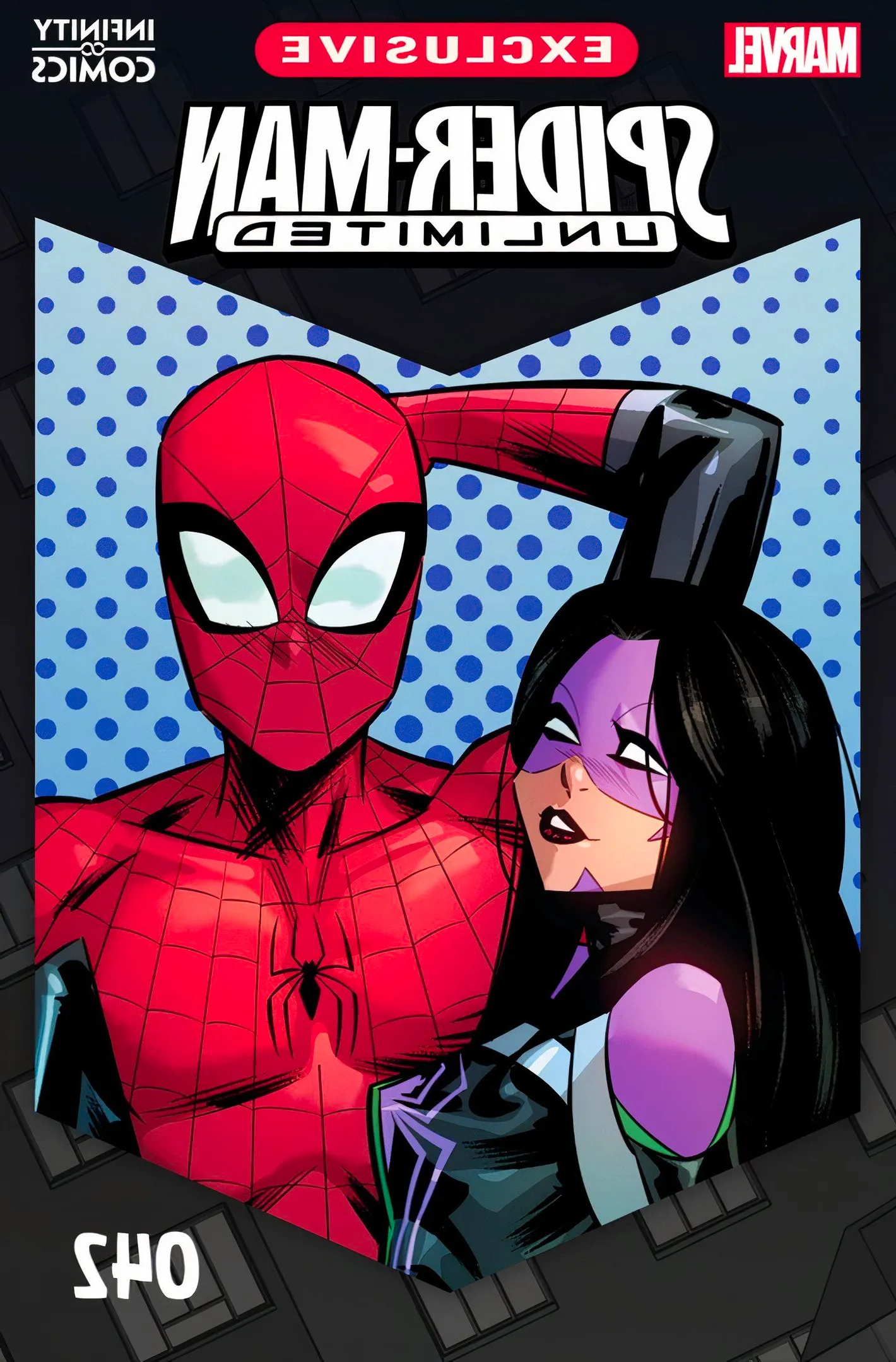 Spider-Man Unlimited Infinity Comic #42 cover, featuring Web-Head and Spider-Man. Image