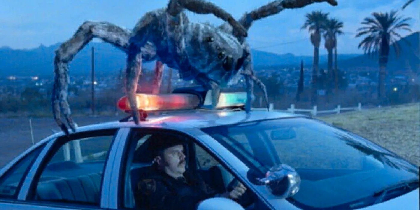 Spider on top of a car in Eight Legged Freaks Image