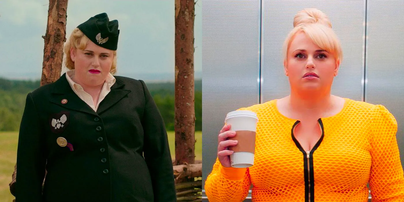 Split image of Rebel Wilson in Isn't It Romantic and Jojo Rabbit. Image