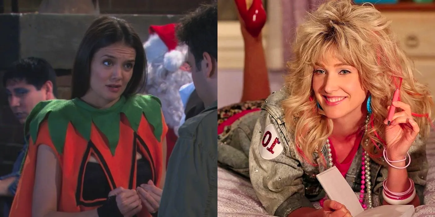 Split image of Robin Sparkles and Naomi/Slutty Pumpkin on How I Met Your Mother Image