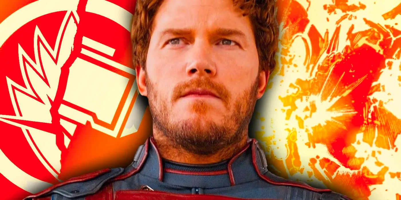 star-lord with explosive imagery Image