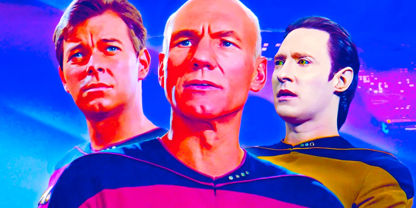 Star Trek The Next Generation Captain Picard Data Commander Riker  Image