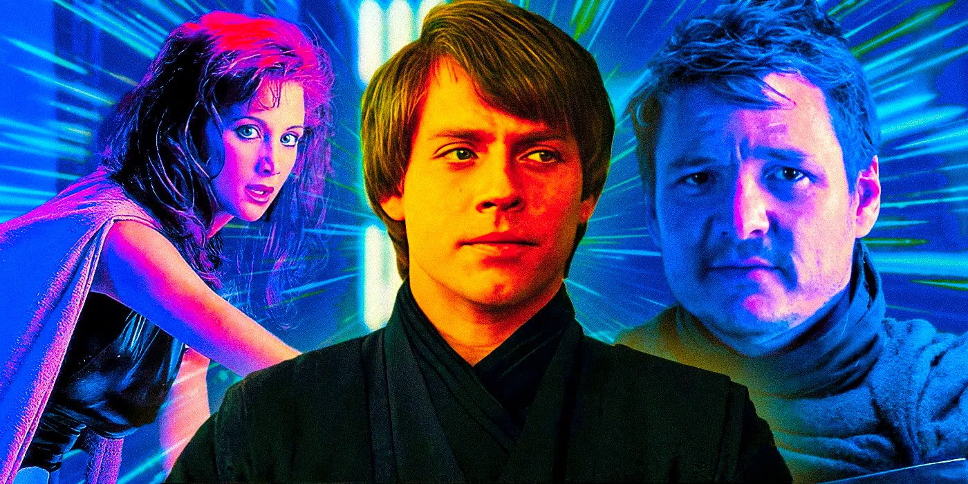 Star Wars image with Luke Skywalker, Din Djarin, and Mara Jade Image