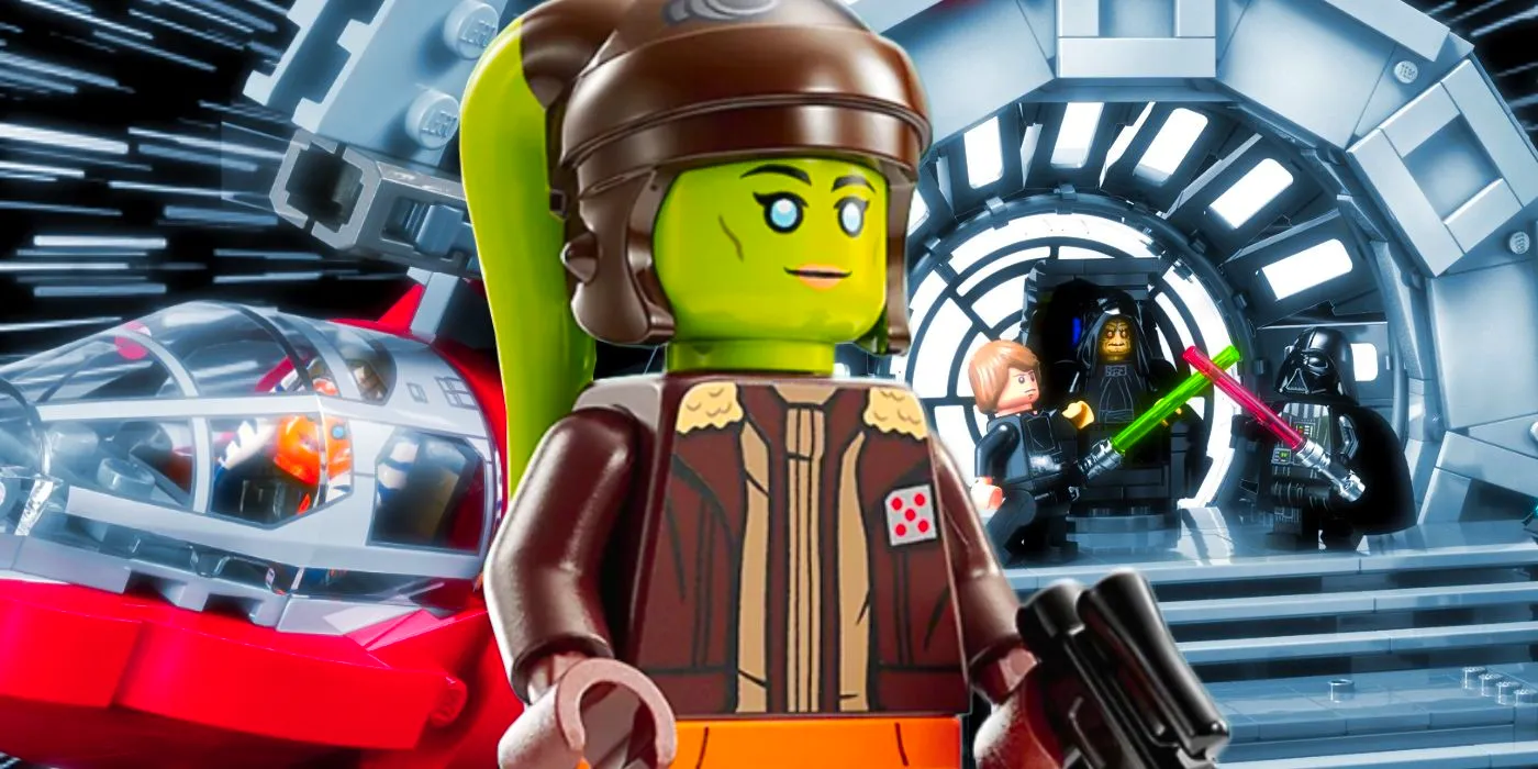 Star Wars LEGO Emperor's Throne Room, Hera Minifigure, and Ahsoka T-6 Shuttle Image