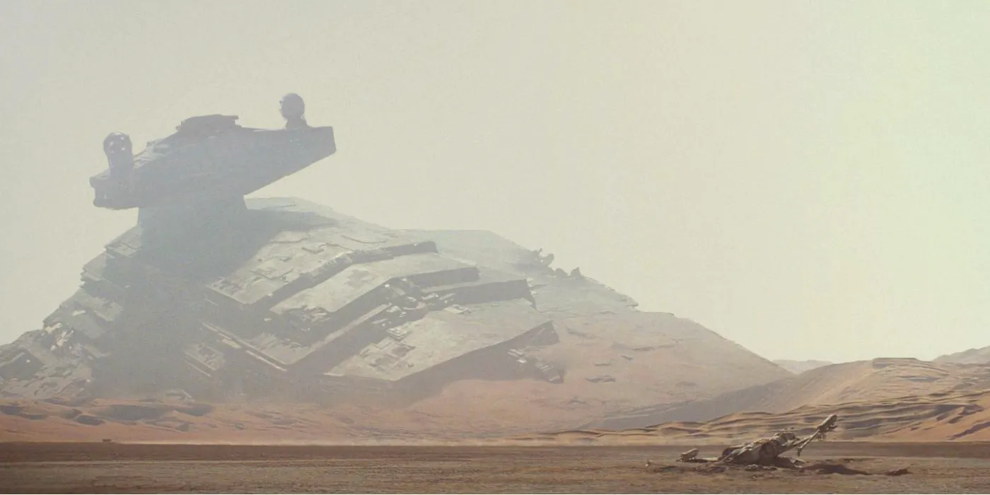 Star Wars Star Destroyer Inflictor on Jakku Image