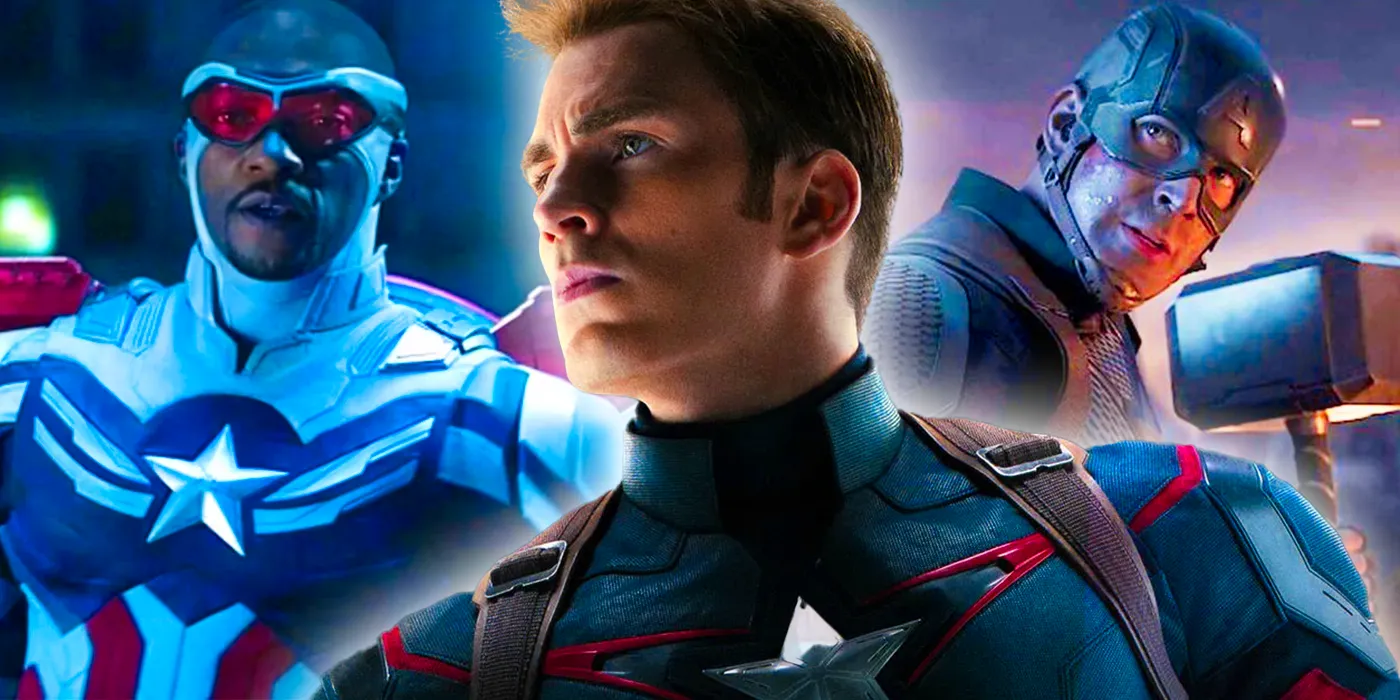 Steve Rogers and Sam Wilson as Captain America in the MCU Image