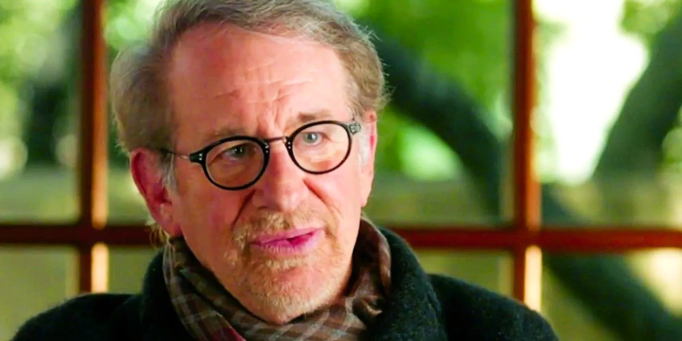 Steven Spielberg talking to someone Image