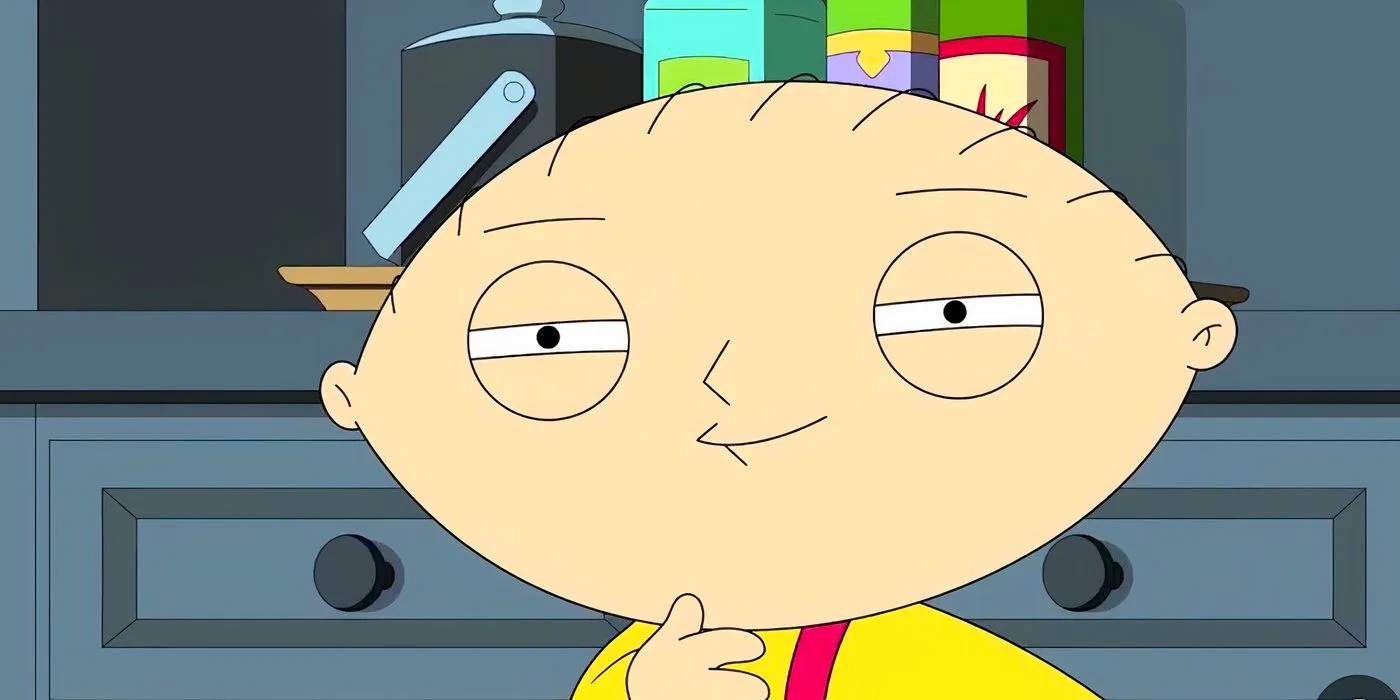 Stewie smiles smugly at the camera in Family Guy-1 Image