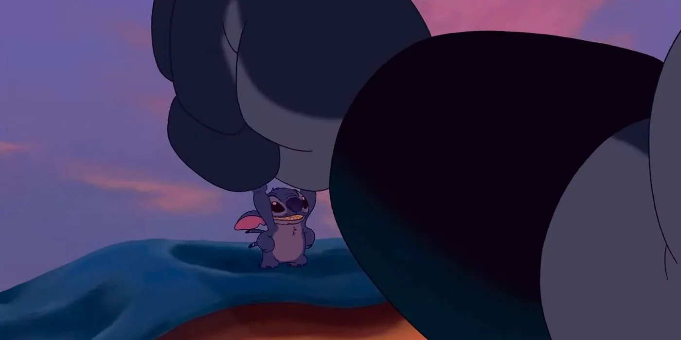 Stitch says he is cute and fluffy in Lilo & Stitch Image