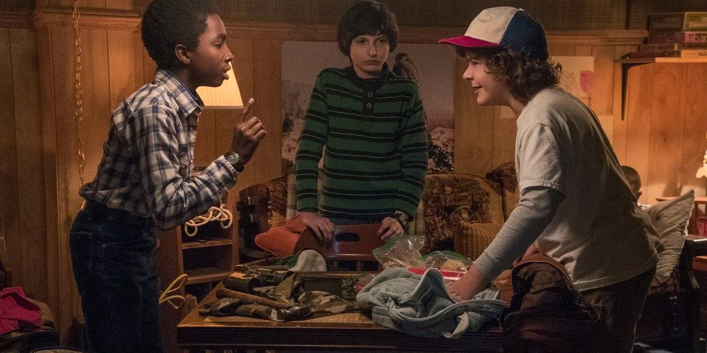 Stranger Things characters playing D&D in season 1 Image