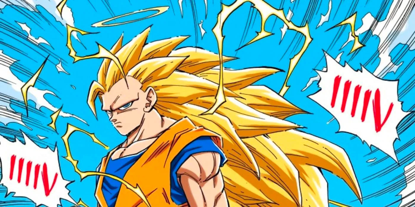 Super Saiyan 3 Goku - DBZ manga - Majin Buu arc. Image